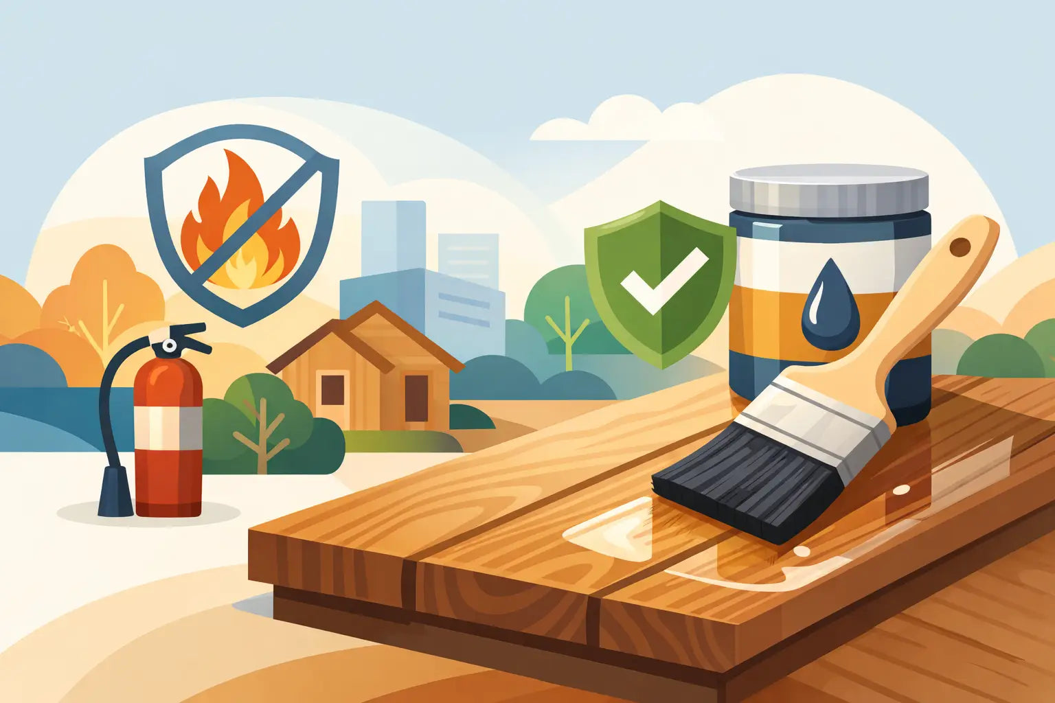 Non Flammable Wood Finish for Safer Projects
